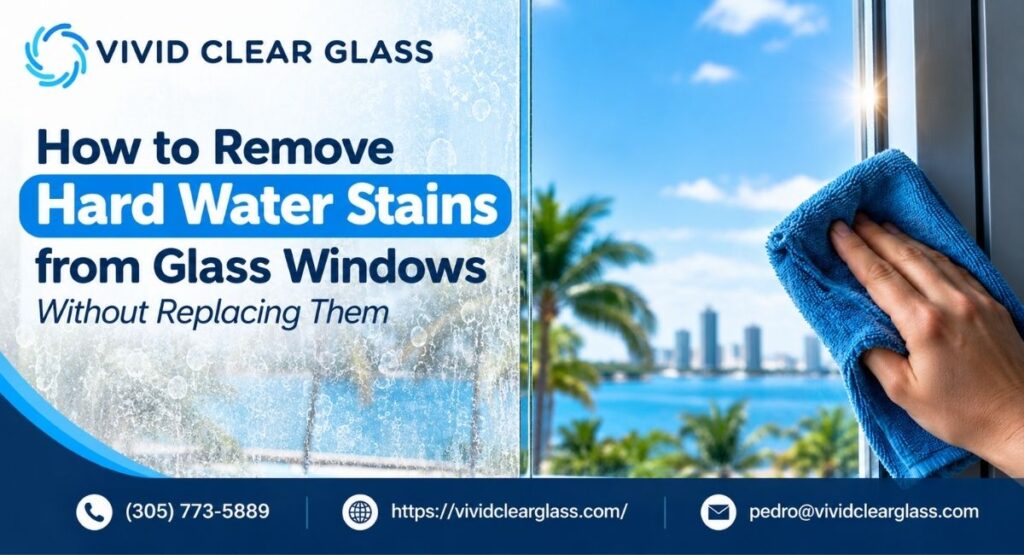 How to Remove Hard Water Stains from Glass Windows Without Replacing Them